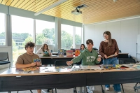 education students in a classroom How to Become a Teacher at Marywood University