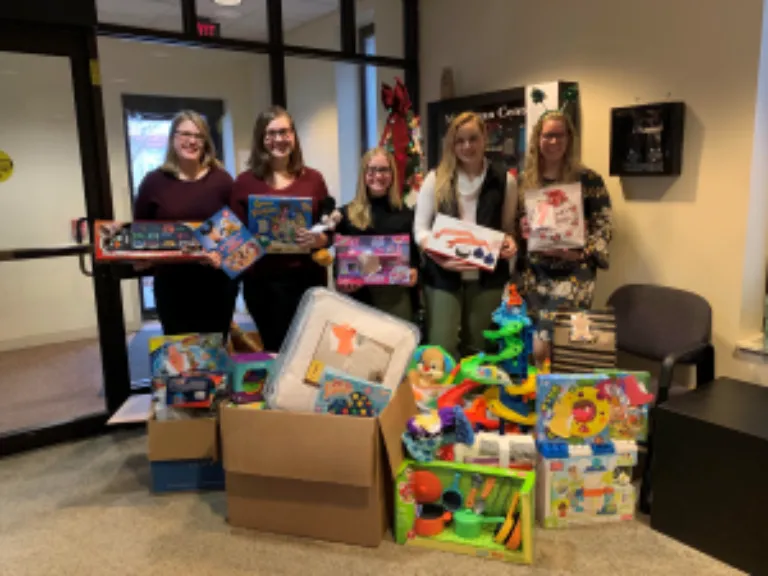 five student with gifts