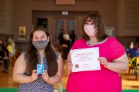 Briana Ryan, SCJ president (left), and Autumn Bohner (right)