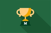 Gold trophy icon on Marywood green background. Marywood Earns Impressive Placements in 2024 Niche College Rankings