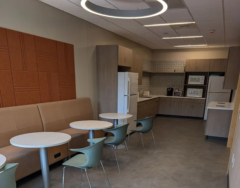 kitchen with tables and chairs