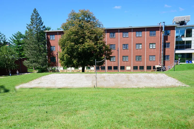 Marywood's sand volleyball court