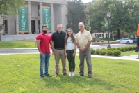 Michael A. Magistro, Scranton, Vincent E. Rebar, Throop, and Joni L. Host, Montrose, with Dr. Christopher Speicher, Ph.D.