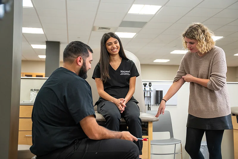 pa students learning in the lab Marywood University Launches Remote Area Medical (RAM) Campus Chapter